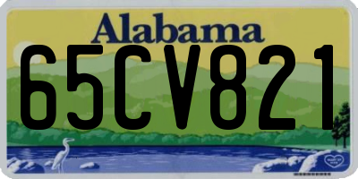 AL license plate 65CV821