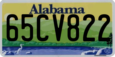 AL license plate 65CV822