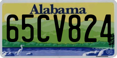 AL license plate 65CV824