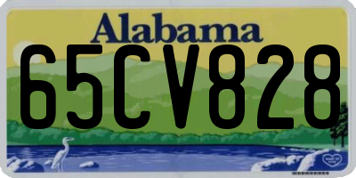 AL license plate 65CV828