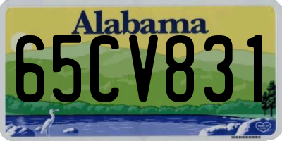 AL license plate 65CV831