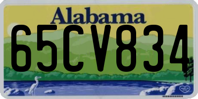 AL license plate 65CV834