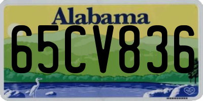 AL license plate 65CV836