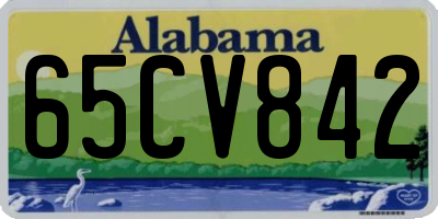 AL license plate 65CV842