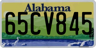 AL license plate 65CV845