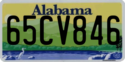 AL license plate 65CV846