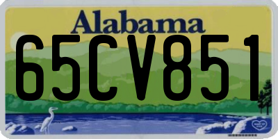 AL license plate 65CV851