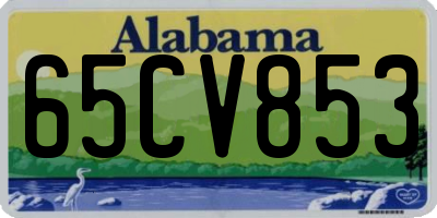 AL license plate 65CV853