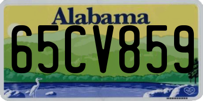 AL license plate 65CV859