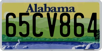 AL license plate 65CV864
