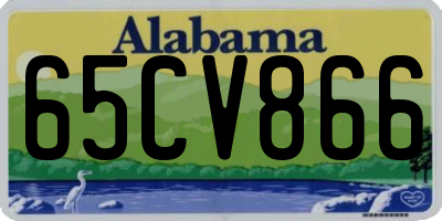 AL license plate 65CV866