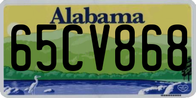 AL license plate 65CV868
