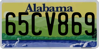 AL license plate 65CV869
