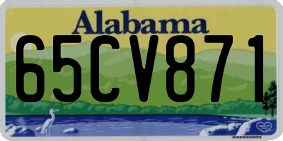 AL license plate 65CV871