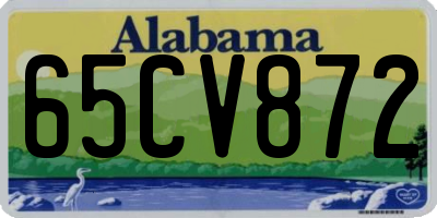 AL license plate 65CV872