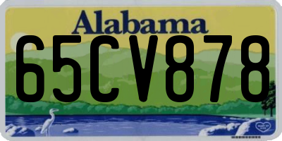 AL license plate 65CV878