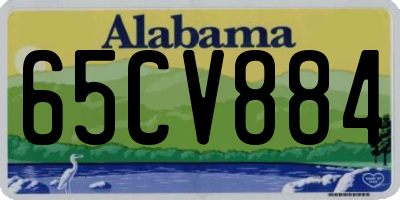 AL license plate 65CV884