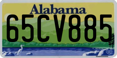 AL license plate 65CV885