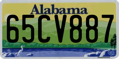 AL license plate 65CV887