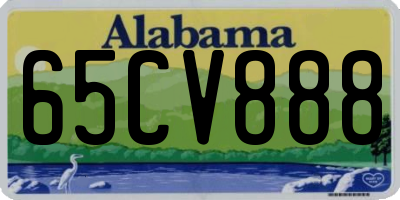 AL license plate 65CV888