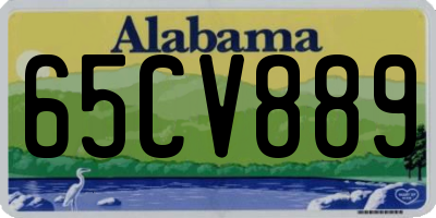 AL license plate 65CV889