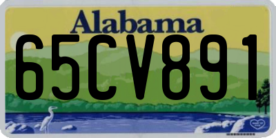 AL license plate 65CV891