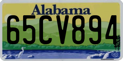 AL license plate 65CV894