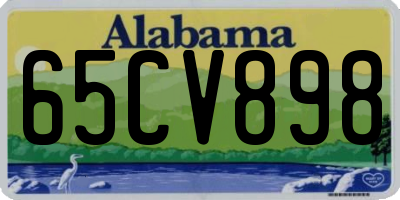 AL license plate 65CV898