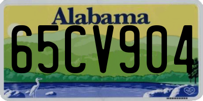 AL license plate 65CV904