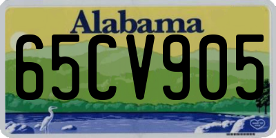 AL license plate 65CV905