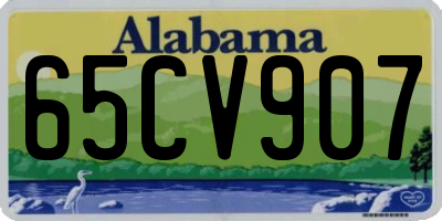 AL license plate 65CV907
