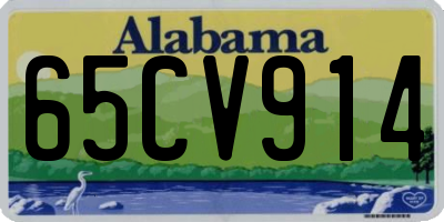AL license plate 65CV914