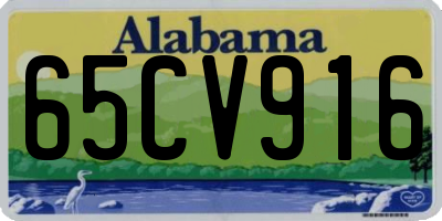 AL license plate 65CV916