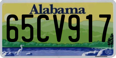 AL license plate 65CV917