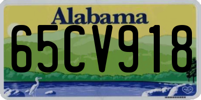 AL license plate 65CV918
