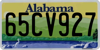 AL license plate 65CV927