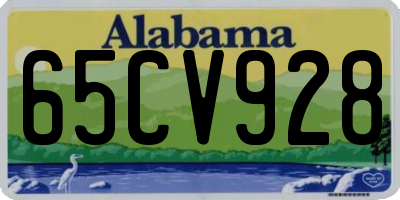 AL license plate 65CV928