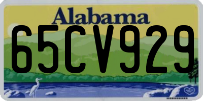 AL license plate 65CV929