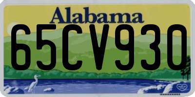 AL license plate 65CV930