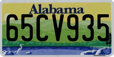 AL license plate 65CV935