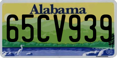 AL license plate 65CV939