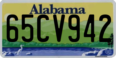 AL license plate 65CV942