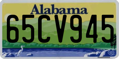 AL license plate 65CV945