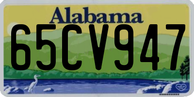 AL license plate 65CV947