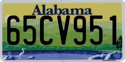AL license plate 65CV951