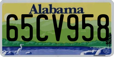 AL license plate 65CV958