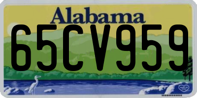 AL license plate 65CV959