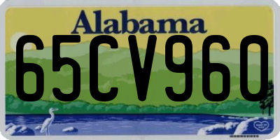 AL license plate 65CV960