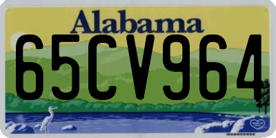 AL license plate 65CV964