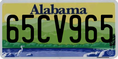 AL license plate 65CV965
